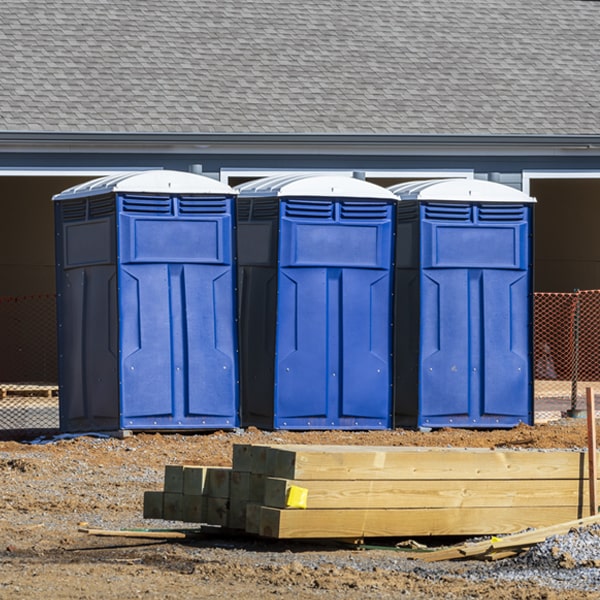 are there any restrictions on what items can be disposed of in the porta potties in Garrison